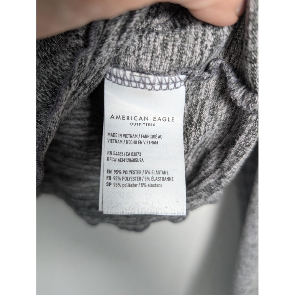 American Eagle Outfitters Cardigan Womens S Gray Soft & Sexy Plush Cropped - Picture 5 of 9